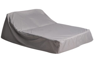 Kave Home Šedý ochranný obal na zahradní dvojlehátko Iria  170 x 225 cm