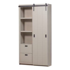 WOOOD Béžová dřevěná skříň Juno 230 x 122 cm