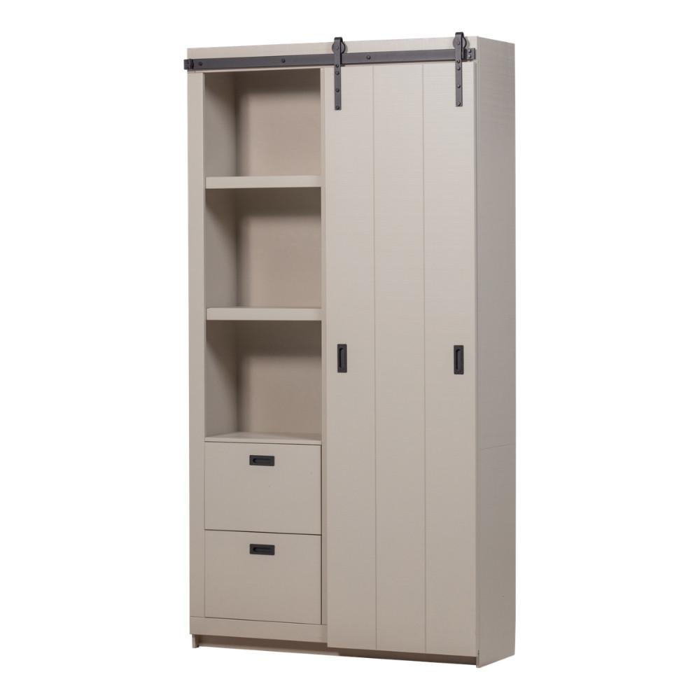 WOOOD Béžová dřevěná skříň Juno 230 x 122 cm