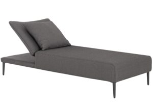 Bizzotto Tmavě šedé zahradní lehátko Viper