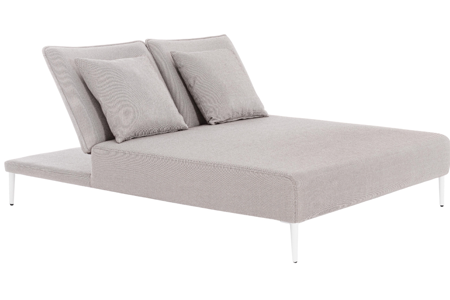 Bizzotto Světle šedé zahradní dvojlehátko Viper