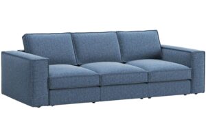 Micadoni Tmavě modrá čtyřmístná pohovka Pola 284 cm