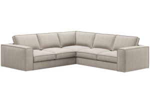 Micadoni Pískově hnědá rohová pohovka Pola 284 cm