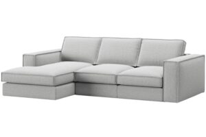 Micadoni Světle šedá rohová pohovka Pola 284 cm