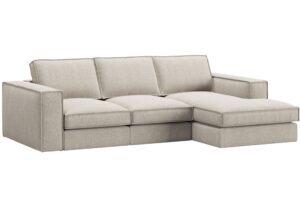 Micadoni Pískově hnědá rohová pohovka Pola 284 cm