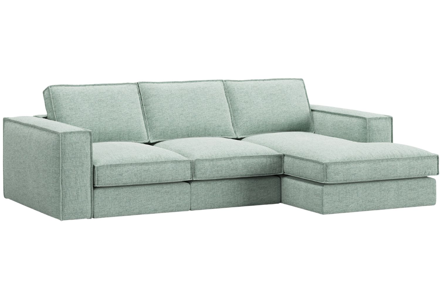 Micadoni Zelená rohová pohovka Pola 284 cm