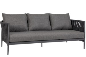 Bizzotto Tmavě šedá zahradní pohovka Jacinta 231 cm