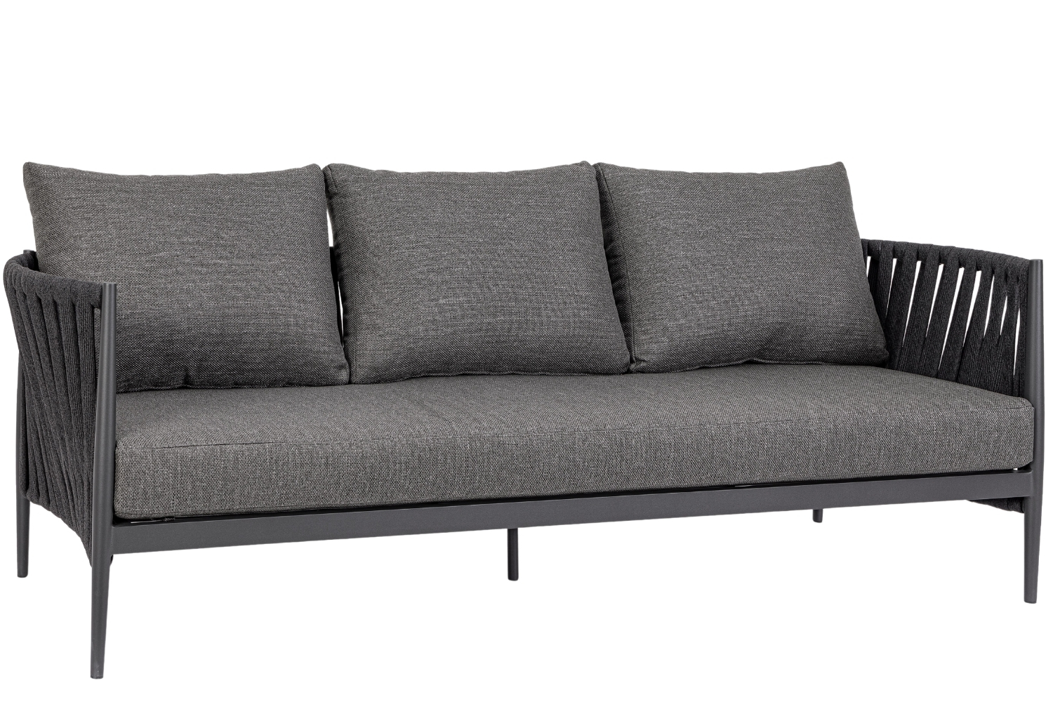 Bizzotto Tmavě šedá zahradní pohovka Jacinta 231 cm