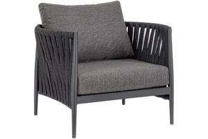 Bizzotto Tmavě šedé zahradní křeslo Jacinta