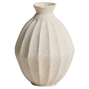 Kave Home Béžová váza Arquena 46 cm