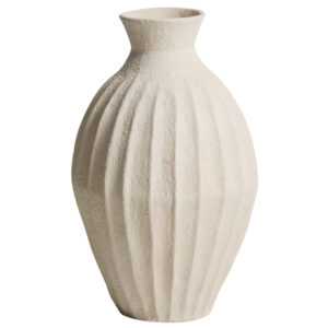 Kave Home Béžová váza Arquena 67 cm