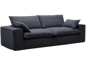 Kave Home Tmavě šedá pohovka Anarela 280 cm s odnímatelným potahem