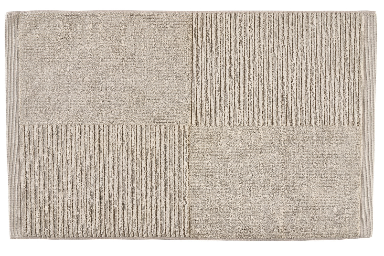 Zone Denmark Béžová bavlněná koupelnová předložka Classic 50 x 80 cm