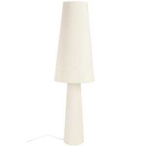 Bizzotto Bílá bouclé stojací lampa Radha 120 cm
