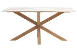 Unique Furniture Bílý keramický jídelní stůl Ravello 160 x 90 cm