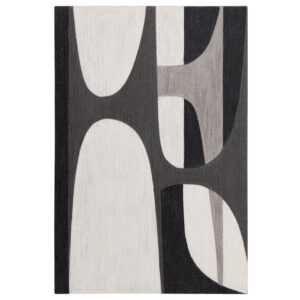 Kave Home Černobílý abstraktní obraz Onure 90 x 60 cm