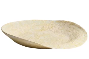 Kave Home Žlutý keramický dekorativní talíř Medira Ø51 cm