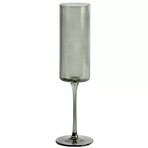 Kave Home Zelená sklenička na sekt Eluria 245 ml