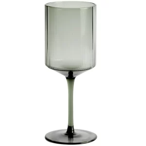 Kave Home Zelená sklenička na víno Eluria 395 ml
