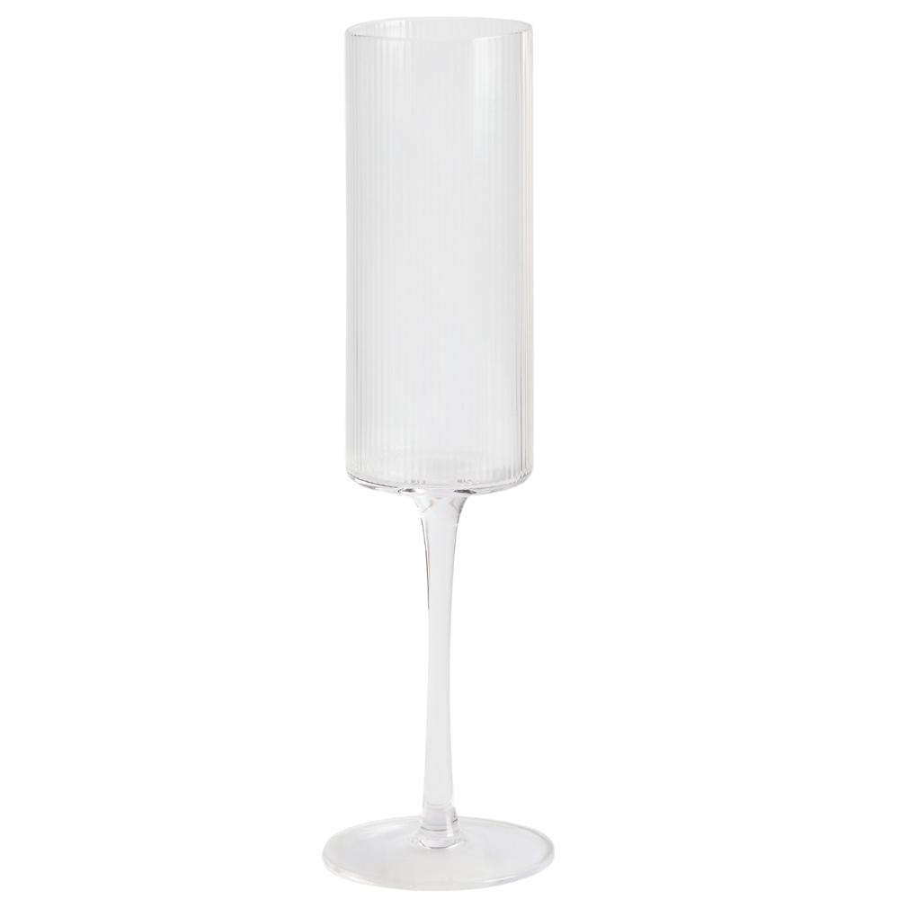 Kave Home Sklenička na sekt Eluria 245 ml
