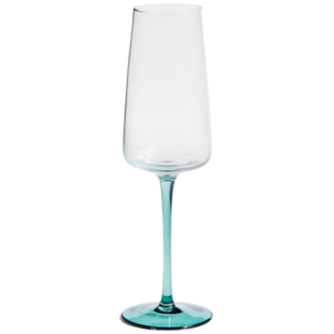 Kave Home Zelená sklenička na sekt  Irides 315 ml