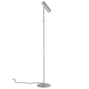 Nordic Living Stříbrná kovová stojací lampa Aris 150 cm