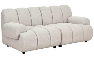 Nordic Living Béžová dvoumístná modulární pohovka Aza 190 cm