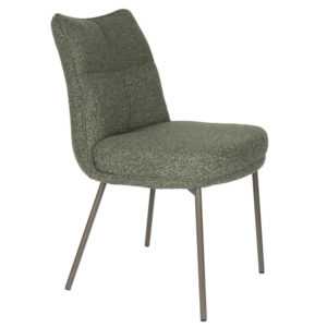 Housecraft Living Zelená čalouněná jídelní židle Jacques