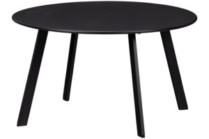 WOOOD Černý kovový zahradní stolek Fer ø 70 cm