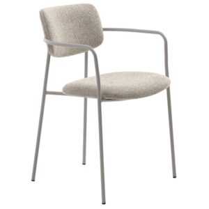 Unique Furniture Krémová bouclé jídelní židle Zama