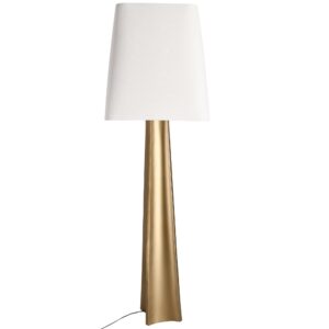 Bizzotto Zlato-bílá stojací lampa Tripura 151 cm