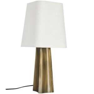 Bizzotto Zlato-bílá stolní lampa Tripura 61 cm