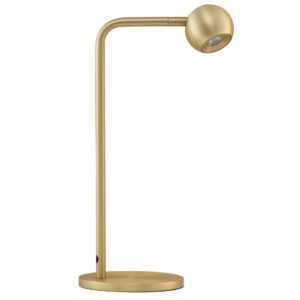 Nova Luce Zlatá kovová stolní LED lampa Sfera