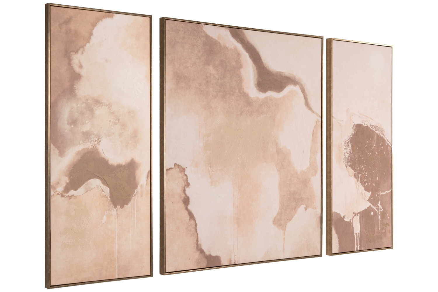 Richmond Set tří abstraktních obrazů Liberty 120 x 50/100 cm