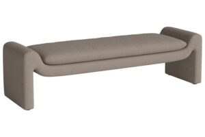 Bolia Tmavě béžová bouclé lavice Mielo 181 cm