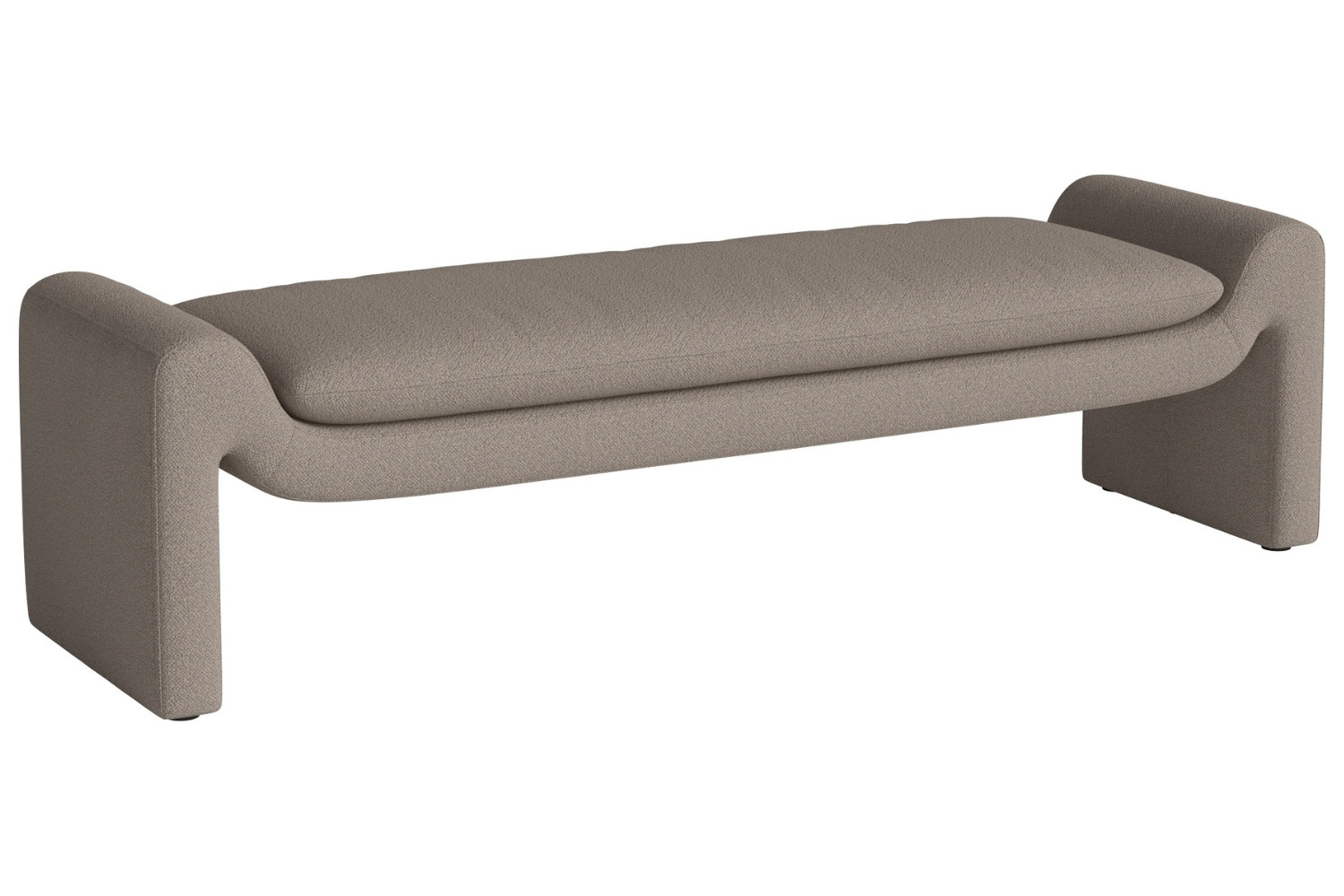 Bolia Tmavě béžová bouclé lavice Mielo 181 cm