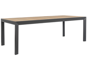 Bizzotto Černý hliníkový zahradní rozkládací stůl Belmar 220/340 x 100 cm