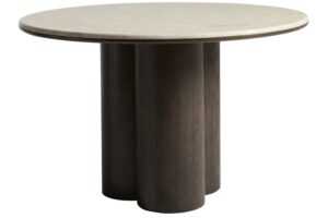 Unique Furniture Béžový mramorový jídelní stůl Piazze 120 cm