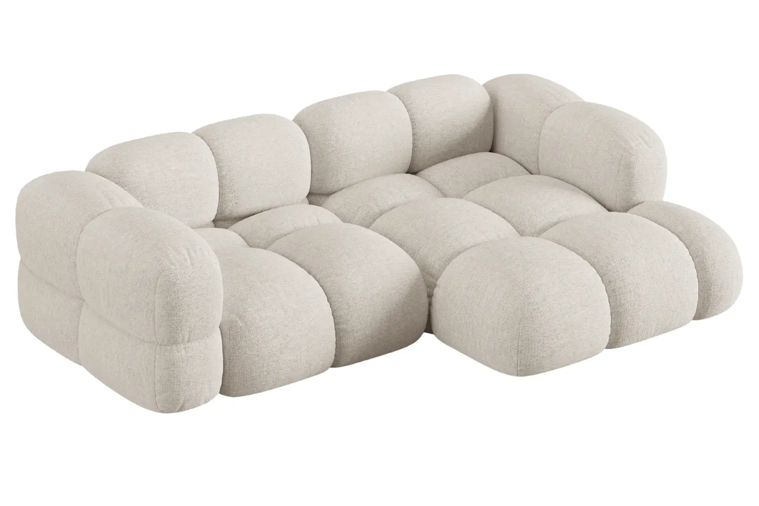 Cosmopolitan Design Béžová rohová pohovka Loretto 250 cm