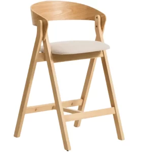Kave Home Dřevěná barová židle Godia 65 cm