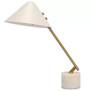 Angel Cerdá Bílo-zlatá stolní lampa No. 8119
