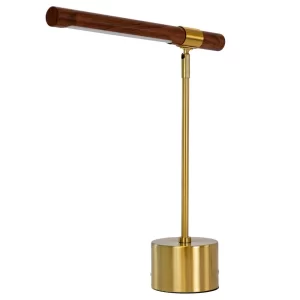 Angel Cerdá Zlatá kovová stolní LED lampa No. 8122