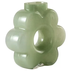 Jotex Zelená skleněná váza BLOMSTRA 22 cm
