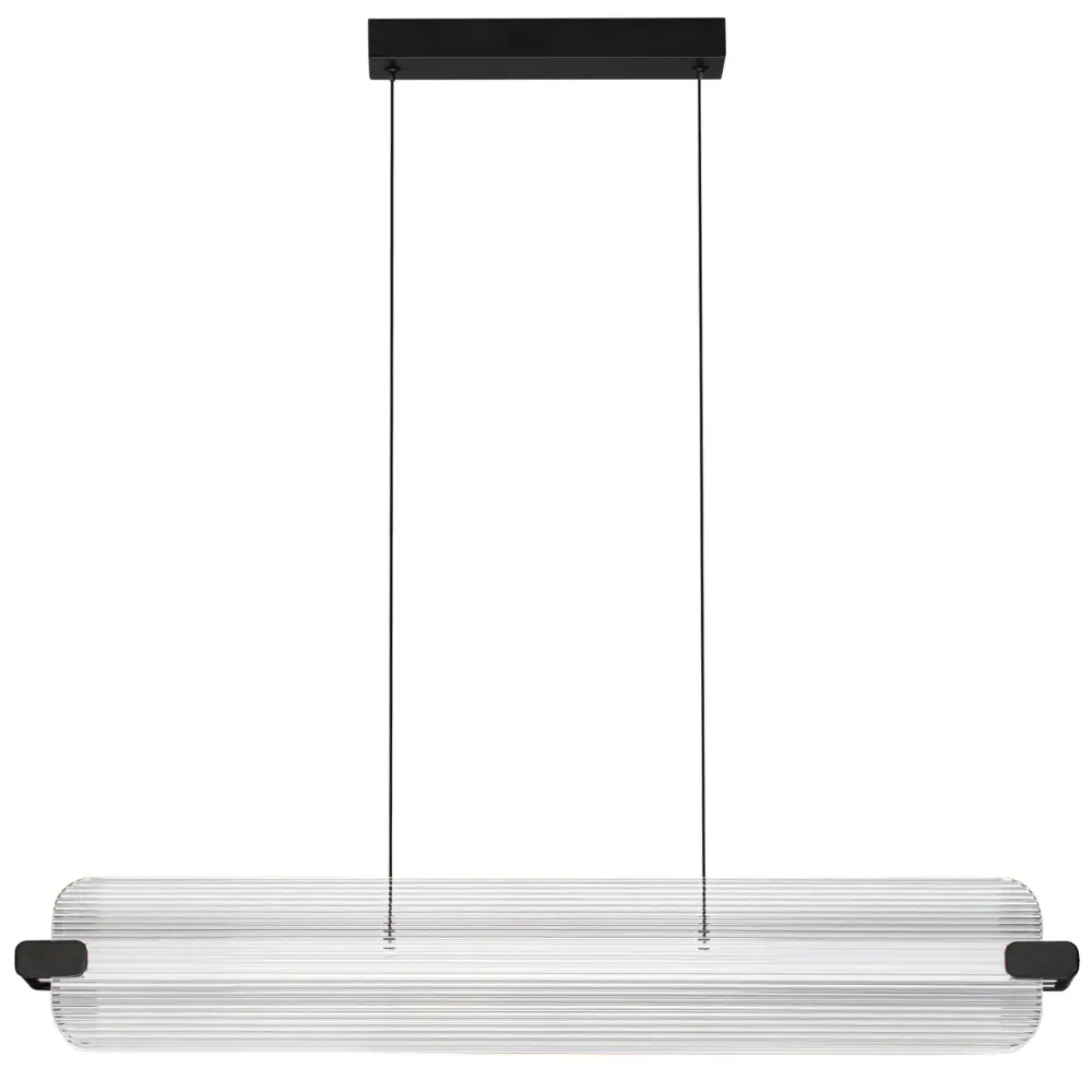 Nova Luce Skleněné závěsné LED světlo Emery 87 cm