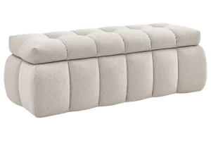 Bobochic Paris Béžová lavice Mont-Blanc 144 cm s úložným prostorem