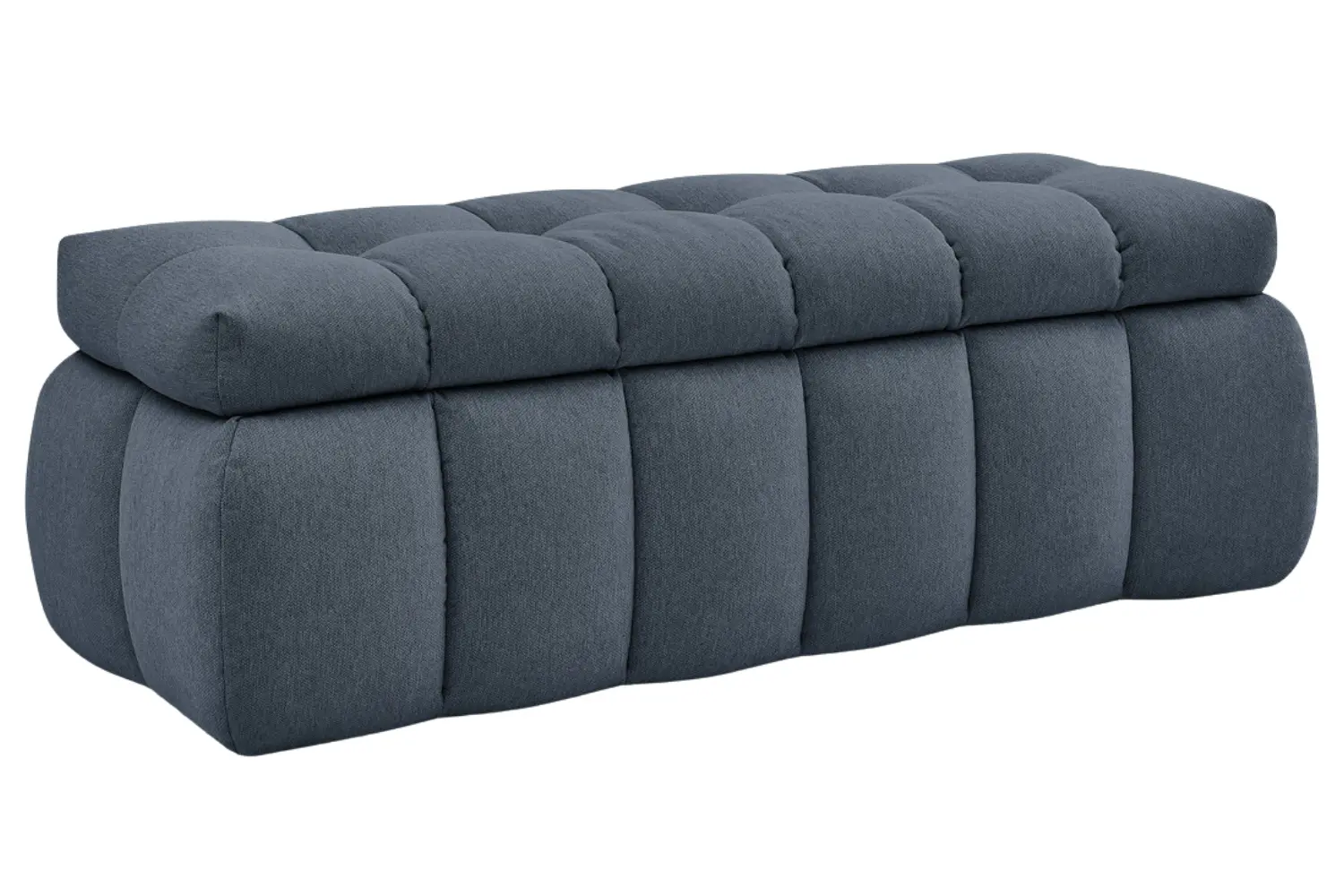 Bobochic Paris Tmavě modrá lavice Mont-Blanc 144 cm s úložným prostorem