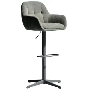Kave Home Tmavě zelená otočná barová židle Dorina 65-85 cm