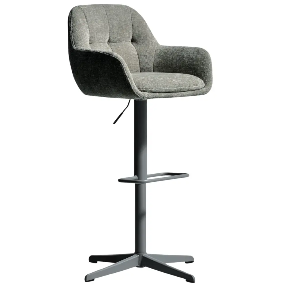 Kave Home Tmavě zelená otočná barová židle Dorina 65-85 cm