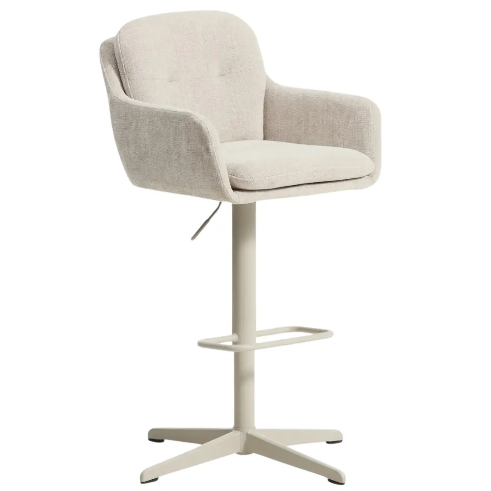 Kave Home Béžová otočná barová židle Lexa 65/85 cm