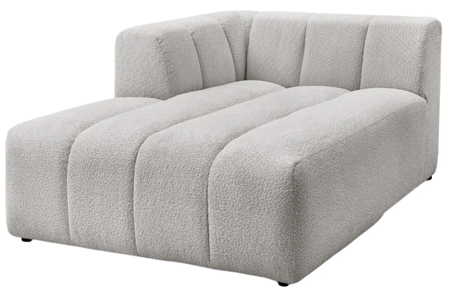 Bobochic Paris Světle šedá bouclé lenoška Annecy 170 cm
